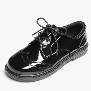 Toddler Dress Shoes, Shiny Black